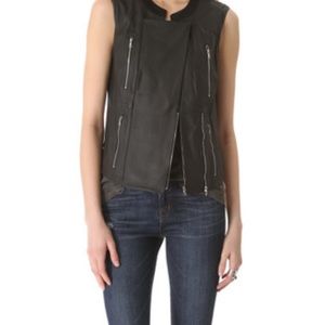J Brand Leather Vest - SZ S